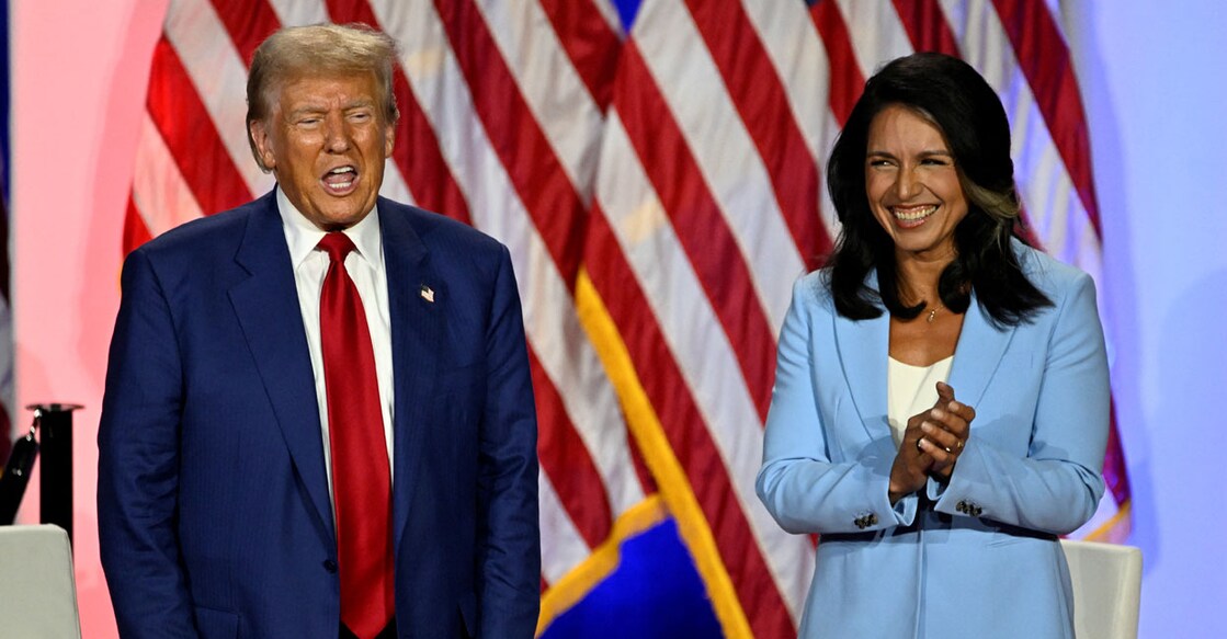 US President -elect Donald Trump and former Congresswoman Tulsi Gabbard. Photo: Reuters