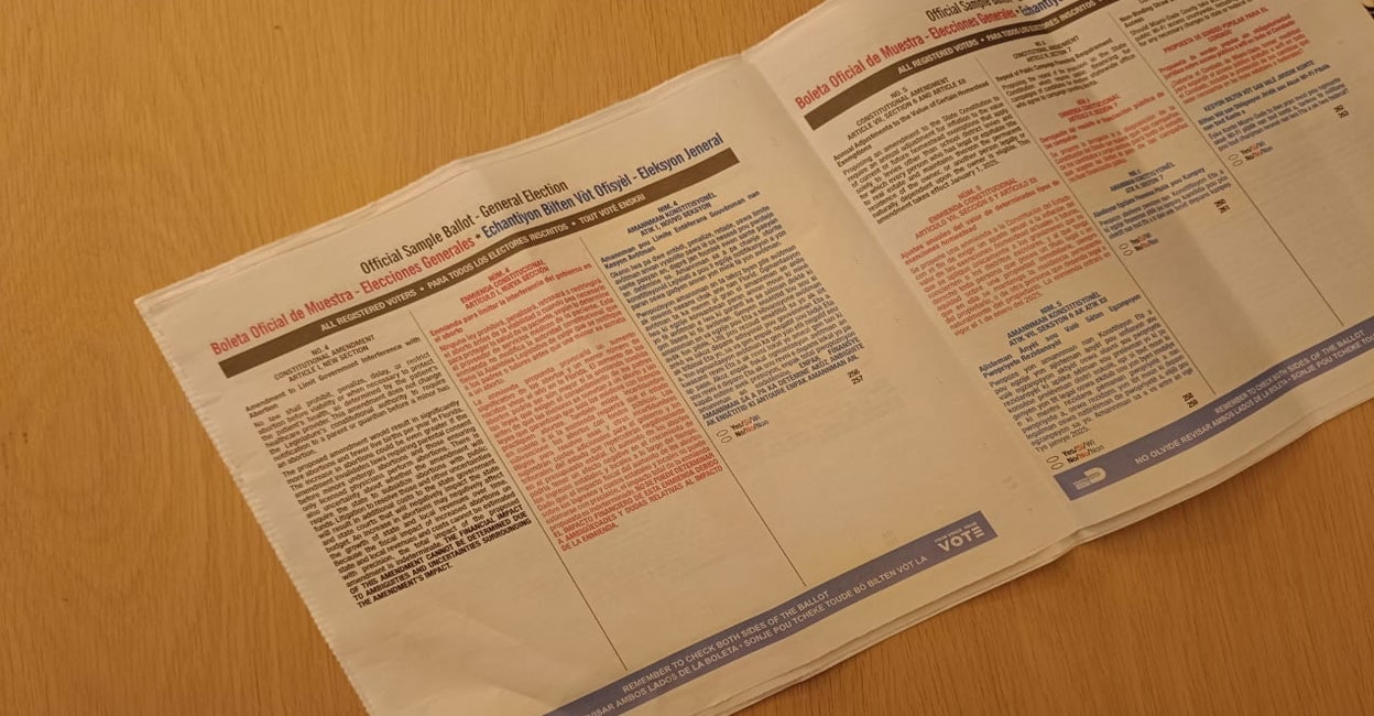 us-ballot-paper Model Ballot from Florida, US & India's EVM Photo: Special Arrangement