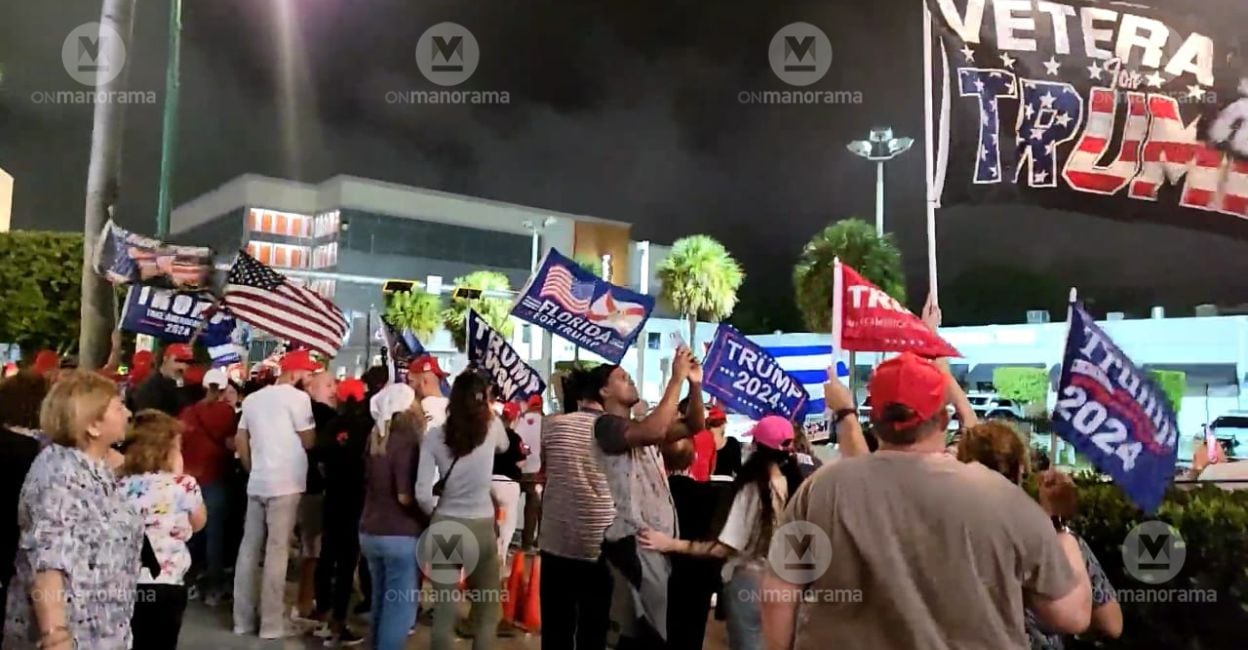 miami-trump-supporters-2.jpg Not only in electoral thinking but also on issues of weed and abortion, Florida unravelled its majoritarian Republican mindset. Photo: Manorama