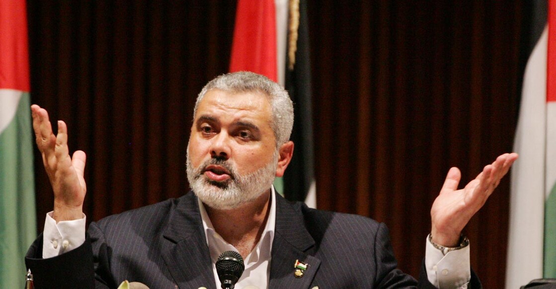 hamas leader haniyeh Hamas leader Ismail Haniyeh gives a speech in Gaza June 24, 2007. REUTERS/Mohammed Salem/File Photo