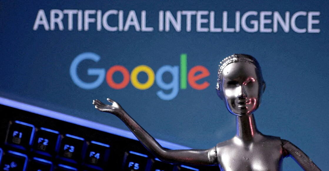 GOOGLE-AI Google logo and AI Artificial Intelligence words are seen in this illustration taken May 4, 2023. File photo: Reuters/Dado Ruvic