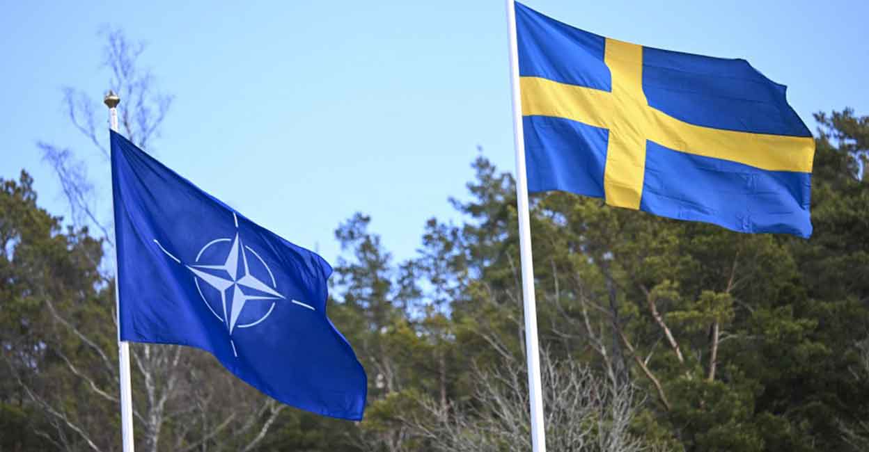 Sweden set aside decades of post-World War II neutrality when it formally joined NATO.. Photo: AFP