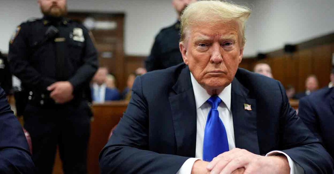 Former President Donald Trump appears in Manhattan Criminal Court, Thursday, May 30, 2024, in New York. File Photo: Seth Wenig/Pool via REUTERS