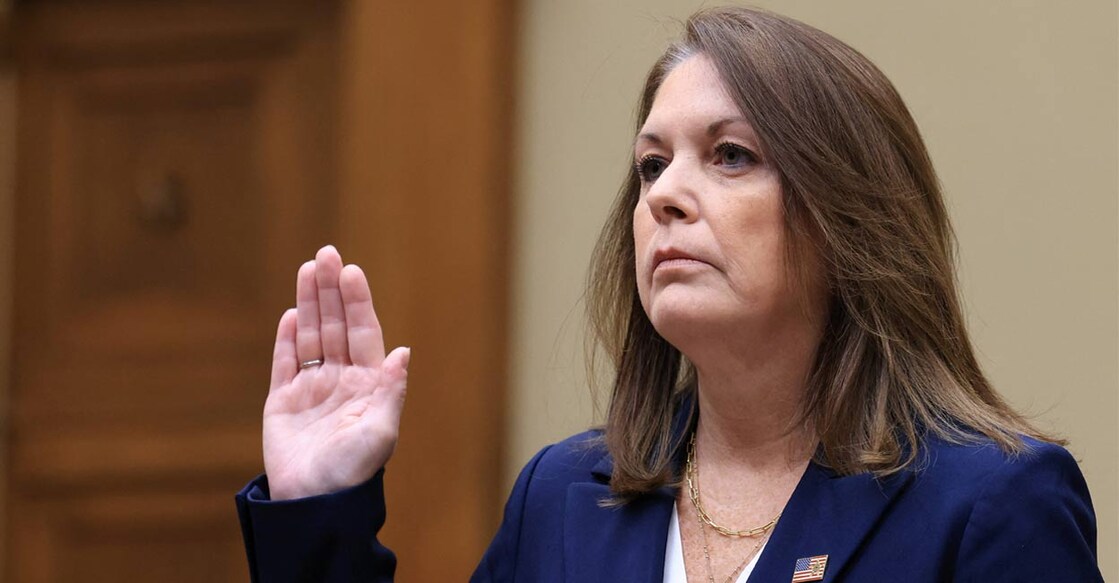 US Secret Service Director Kimberly Cheatle is sworn in during a House of Representatives Oversight Committee hearing on the security lapses that allowed an attempted assassination of Republican presidential nominee Donald Trump, on Capitol Hill in Washington, US, July 22, 2024. Photo: Reuters. 