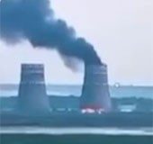 Ukraine and Russia swap accusations over fire at Zaporizhzhia nuclear plant