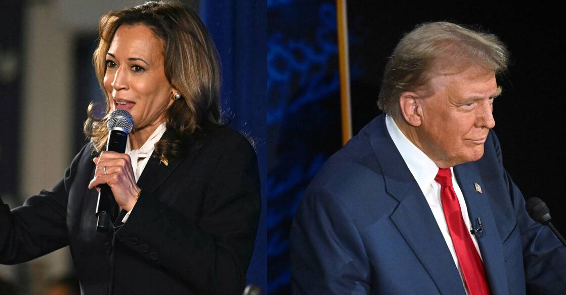 Kamala Harris and Donald Trump. Photo: AFP