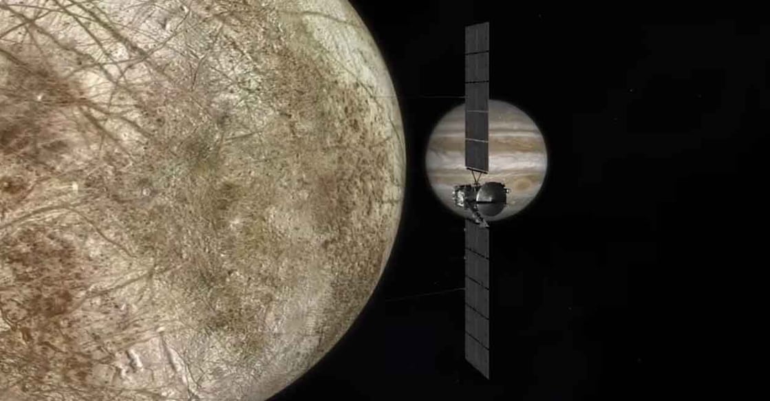 It will take six years for Europa Clipper to reach Jupiter, where it will orbit the gas giant every three weeks. Image: NASA
