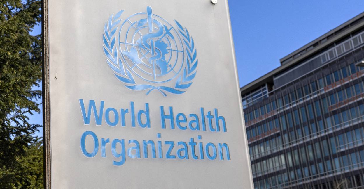 The World Health Organization (WHO) logo is seen near its headquarters in Geneva, Switzerland. Photo: Reuters