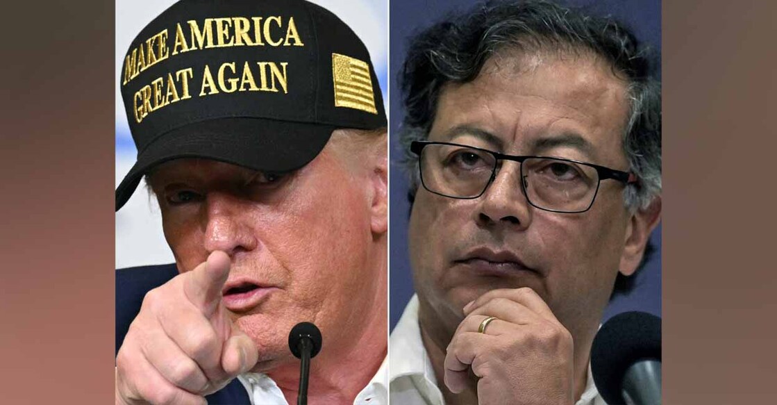 US President Donald Trump and Colombian President Gustavo Petro. Photo: Mandel NGAN and Joaquín SARMIENTO / AFP