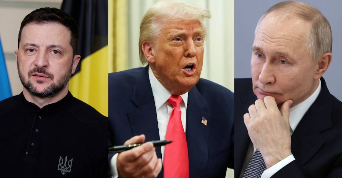 Ukraine president Volodymyr Zelensky, US presidnet Donald Trump and Russian president Vladimir Putin. Photo: Reuters