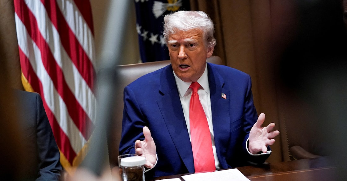 US President Donald Trump attends a cabinet meeting at the White House in Washington. Photo: REUTERS/Nathan Howard
