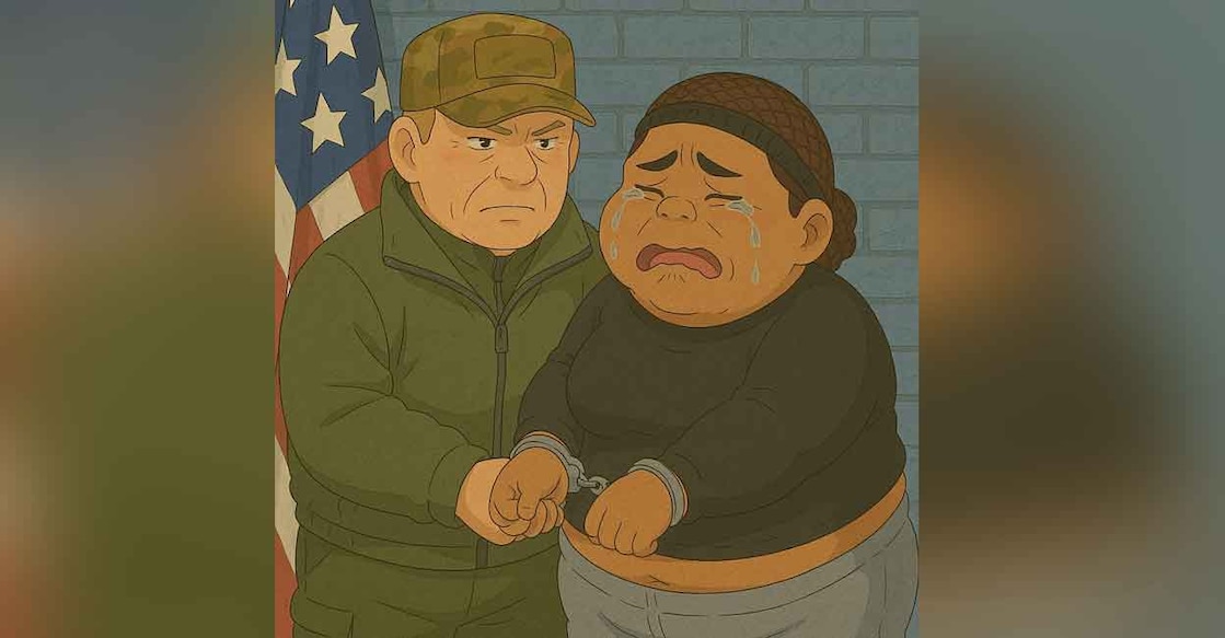 Ghibli-style image posted from White House' official X account. Photo: X/The White House