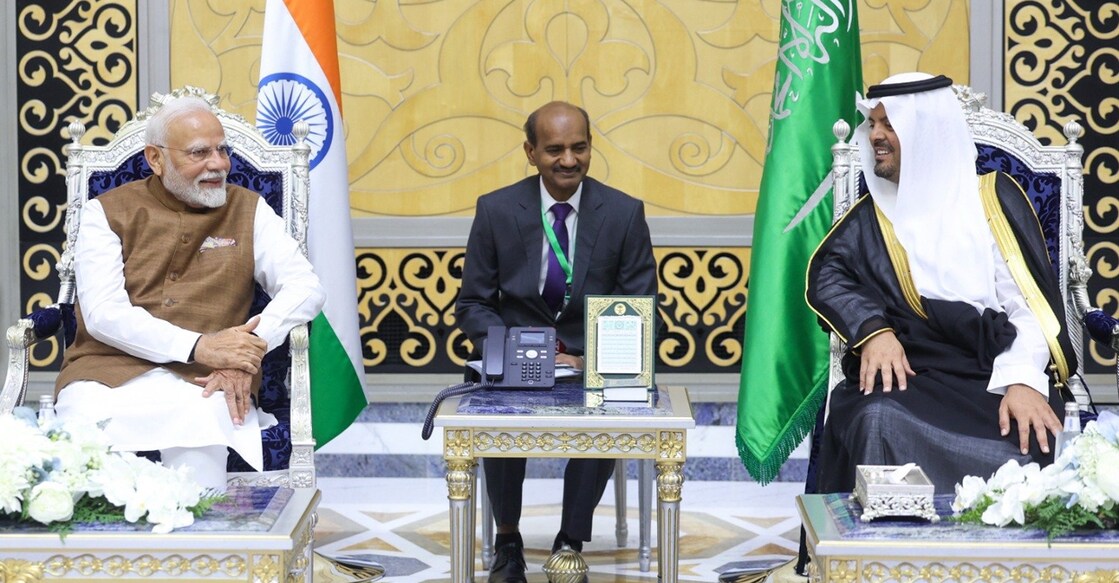 Prime Minister Narendra Modi during his visit to Saudi Arabia. Photo: X/@narendramodi