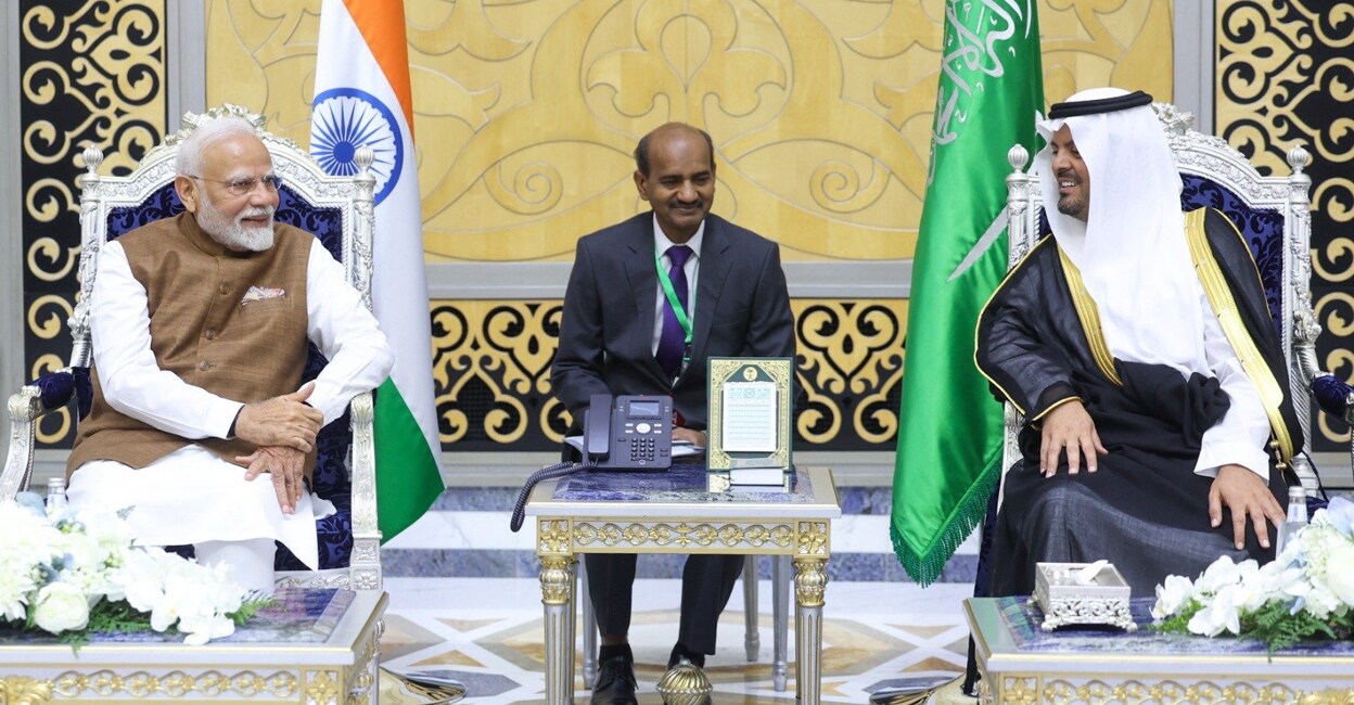 Prime Minister Narendra Modi during his visit to Saudi Arabia. Photo: X/@narendramodi