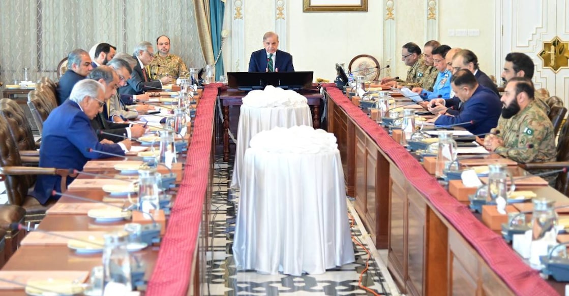 pakistan-meeting-c Pakistan PM chairs National Security Commitee meeting. Photo: X/ PMO Pakistan