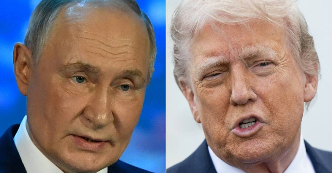 Russian president Vladimir Putin and US president  Donald Trump. Photo:AFP