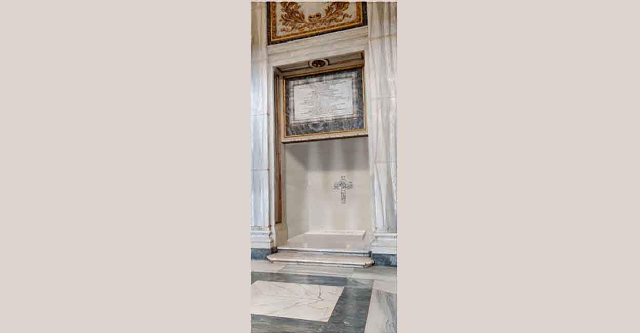 VATICAN-RELIGION-POPE The project of the tomb of Pope Francis at Santa Maria Maggiore basilica. Photo: This document taken and handout on April 24, 2025 by The Holy See Press office