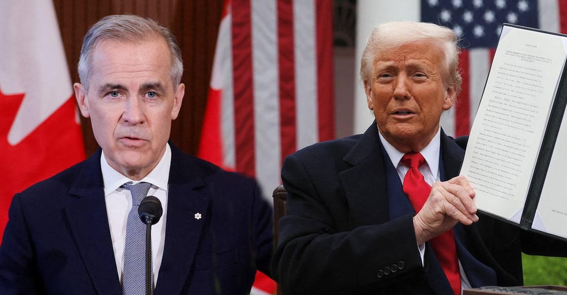 Mark Carney and Donald Trump. File Photos: Reuters. 