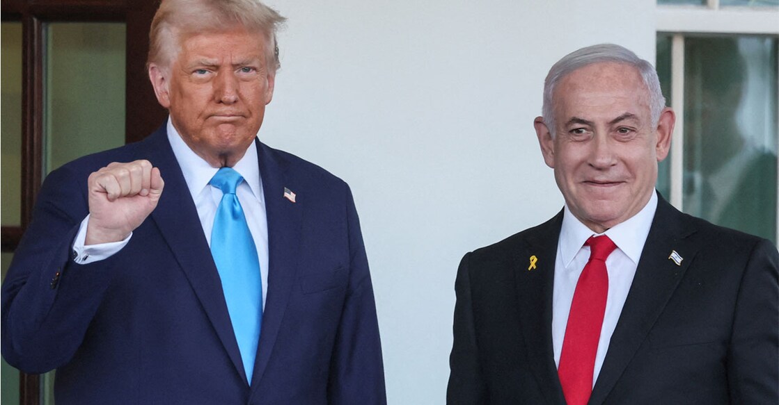 US President Donald Trump with Israeli Prime Minister Benjamin Netanyahu at White House in Washington on February 4, 2025. File Photo: Reuters