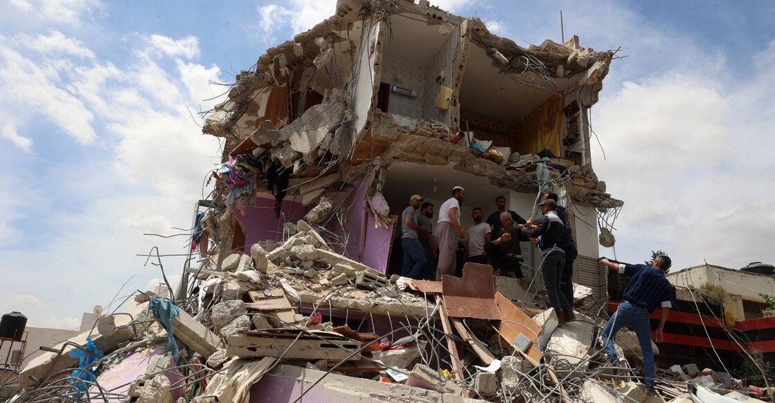 House-damaged-Israel-attack