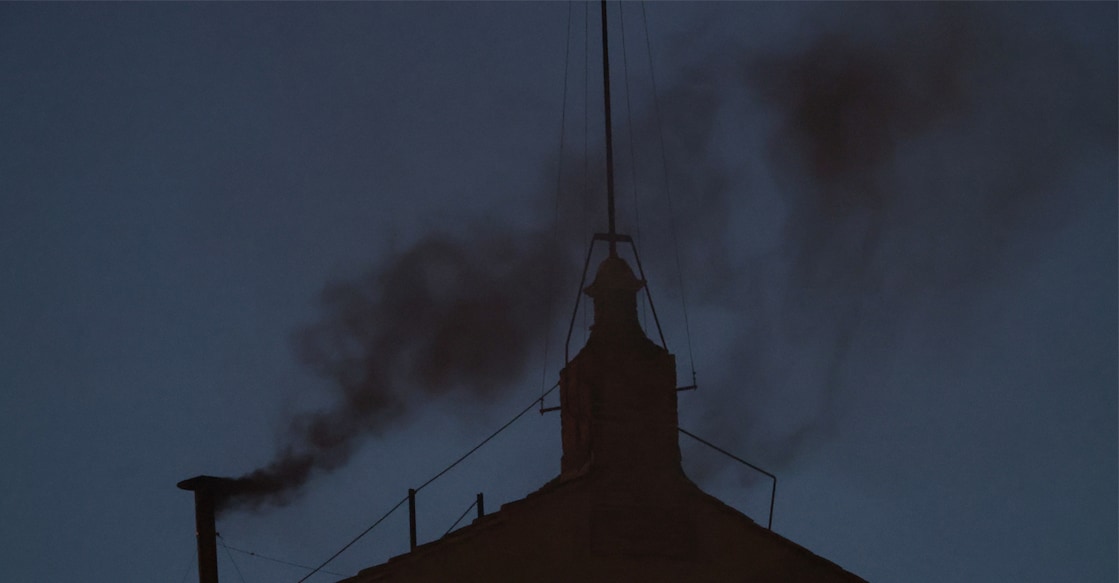 papal conclave Black smoke rises from the chimney on the Sistine Chapel, indicating no decision has been made to elect a new pope, at the Vatican, May 7, 2025. Photo: REUTERS/Hannah McKay