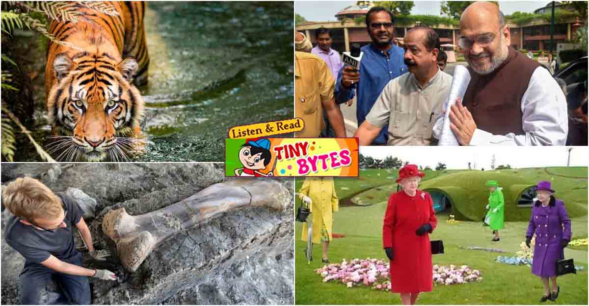 Tiny Bytes: J&K, Ladakh become Union Territories, dinosaur bone found in France, and more
