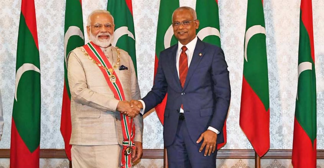 Maldives confers country's highest honour on Modi