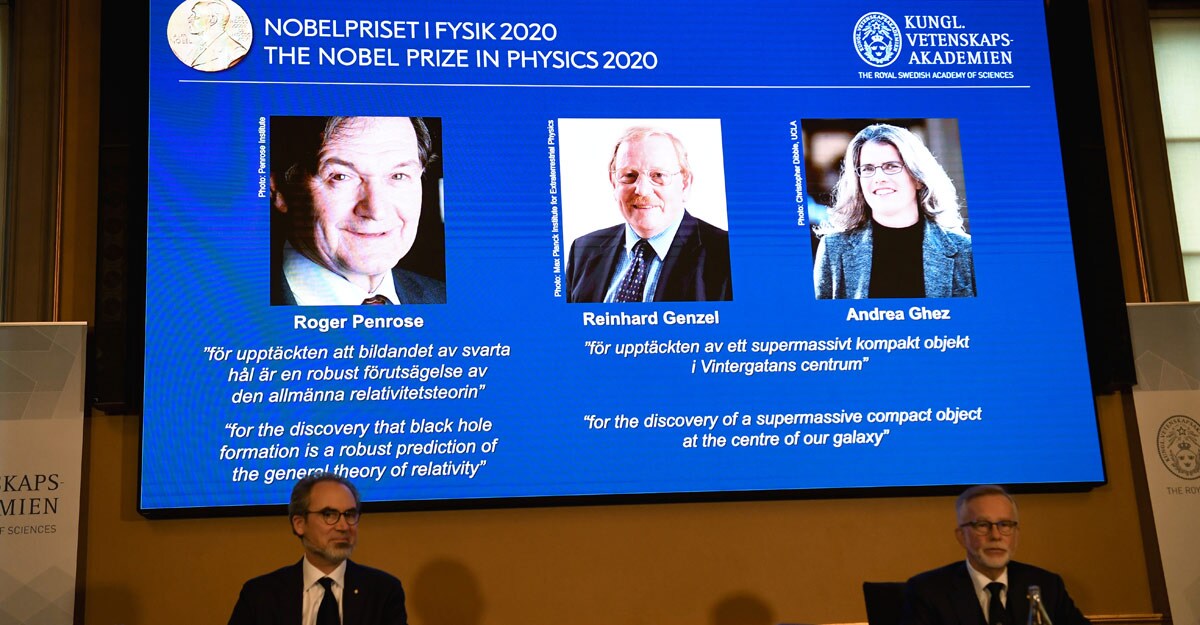 Trio of scientists share Nobel physics prize for discoveries on black holes