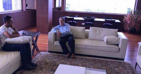 When MSD called on N Srinivasan at his Chennai office