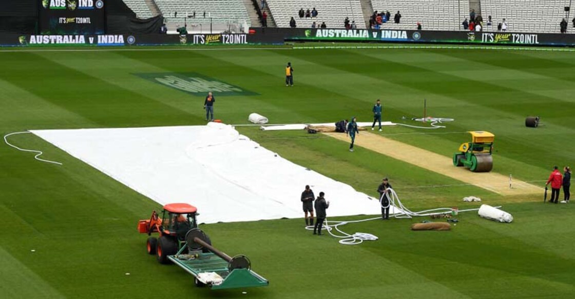 Opening day of India's lone tour game washed out