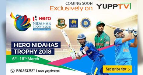 YuppTV to live stream Nidahas Trophy in major countries