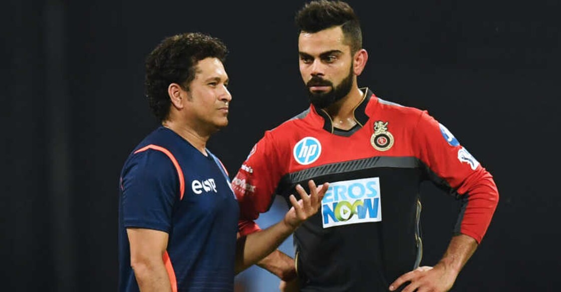 Sachin Tendulkar and Virat Kohli Sachin Tendulkar and Virat Kohli