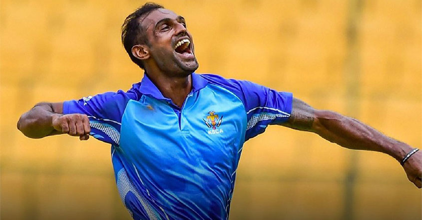 Mithun takes 5 wickets in an over as Karnataka beat Haryana Mithun takes 5 wickets in an over as Karnataka beat Haryana