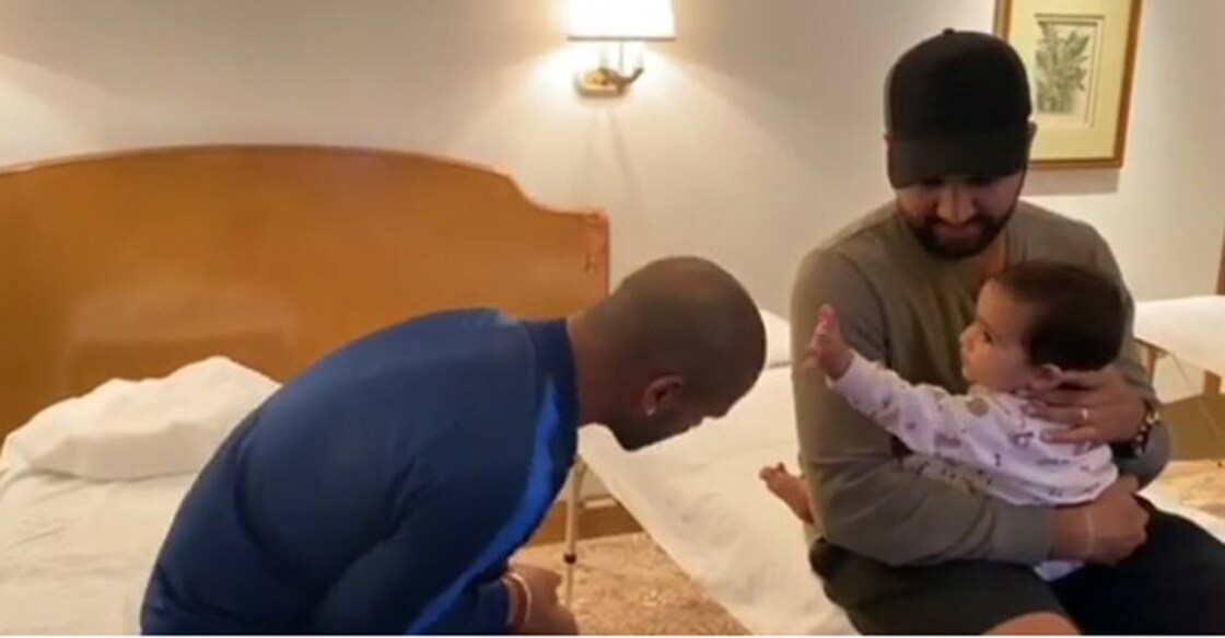 Dhawan shares cute video with Rohit's daughter