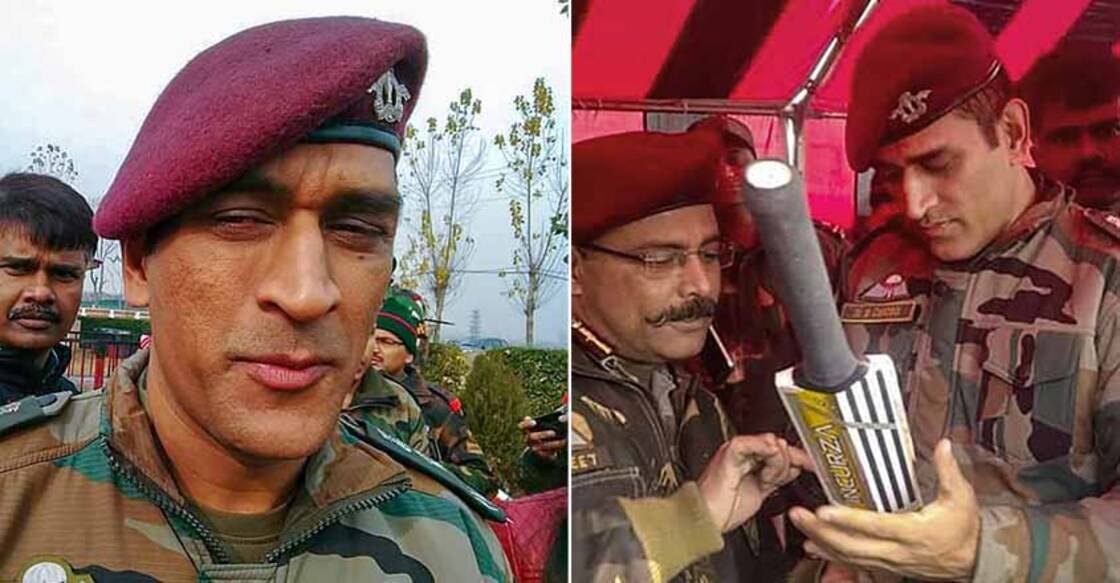 Dhoni begins 2-week Army stint in Kashmir, photos go viral