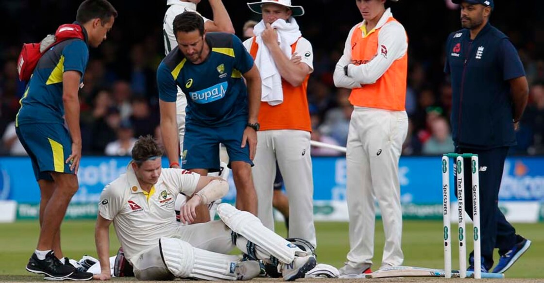 Australia's Steve Smith out of Lord's Test with concussion