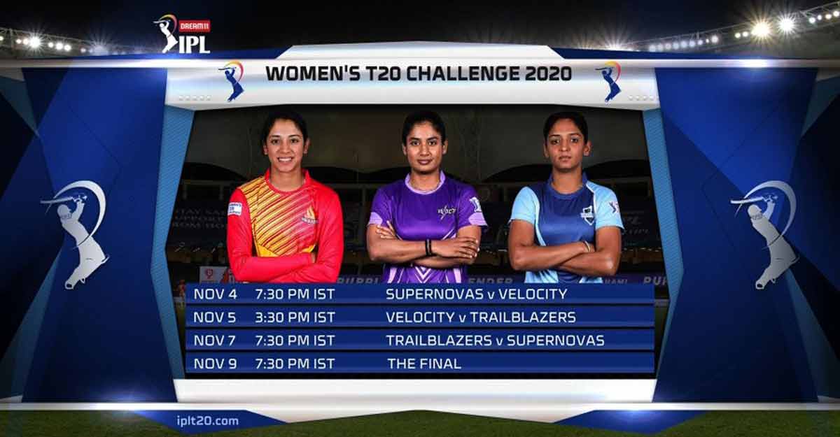 women's t20 challenge 2020 telecast