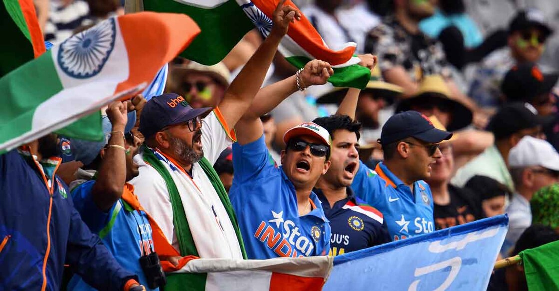It was a memorable Test for the Indian fans. Photo: AFP