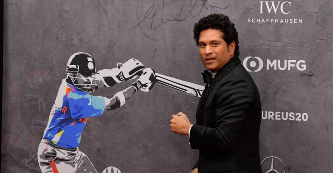 Legendary Sachin Tendulkar receives best Laureus sporting moment