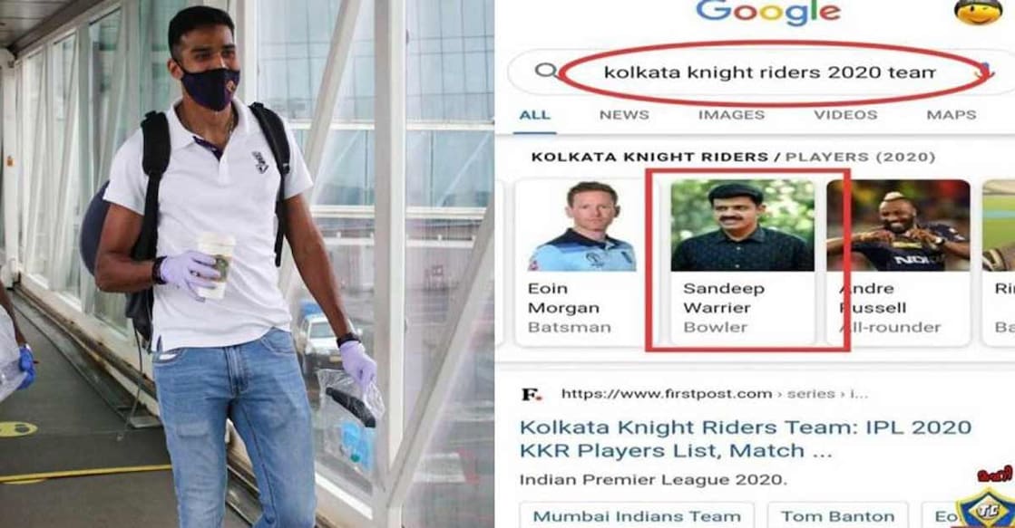 Google goof-up lands BJP spokesperson Sandeep Varier in KKR squad!