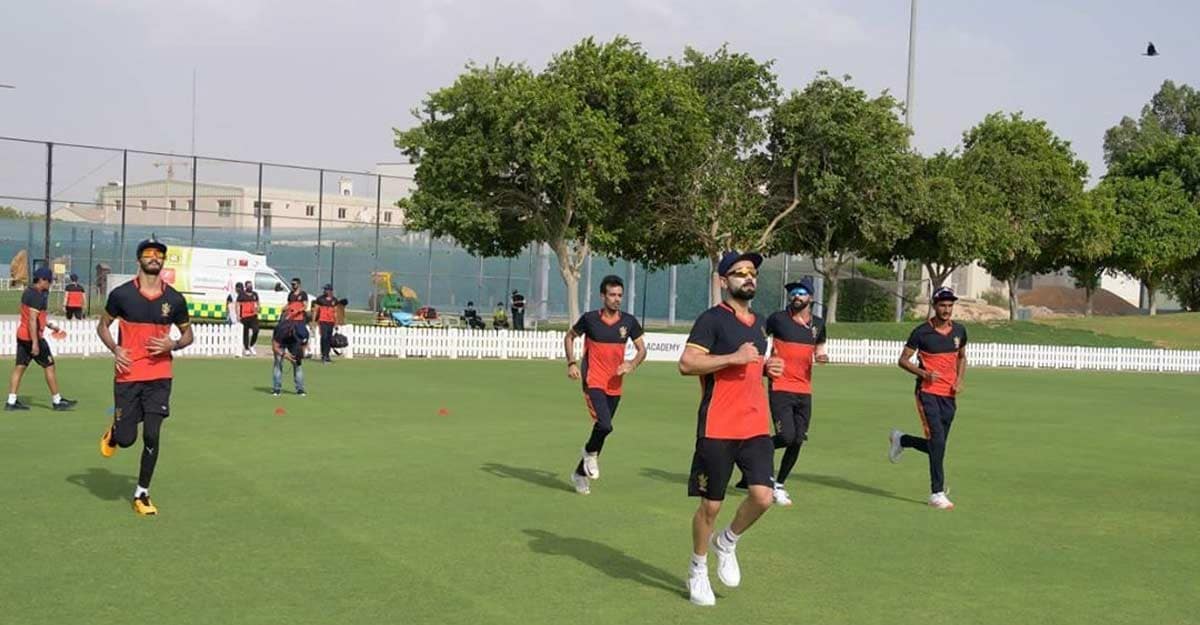 RCB training camp in Dubai