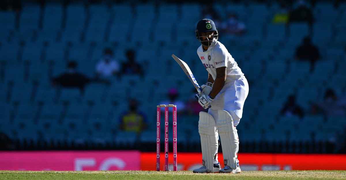 vihari Hanuma Vihari is a picture of concentration on the final day of the Sydney Test. Photo: AFP