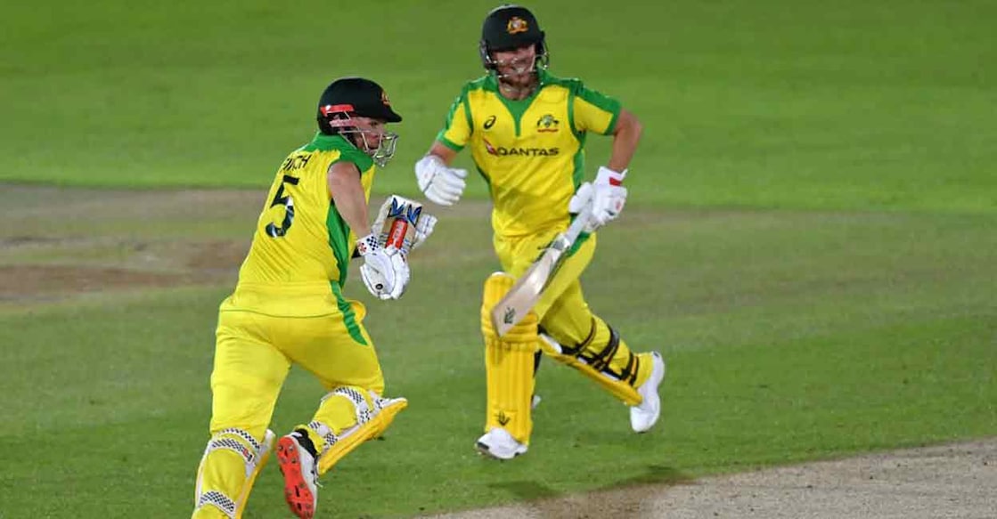Aaron Finch and David Warner Aaron Finch and David Warner