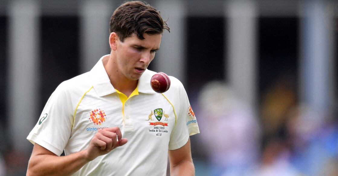 Jhye Richardson edged out the uncapped pace veteran Michael Neser for a spot in Australia's attack. File photo: AFP/Saeed Khan