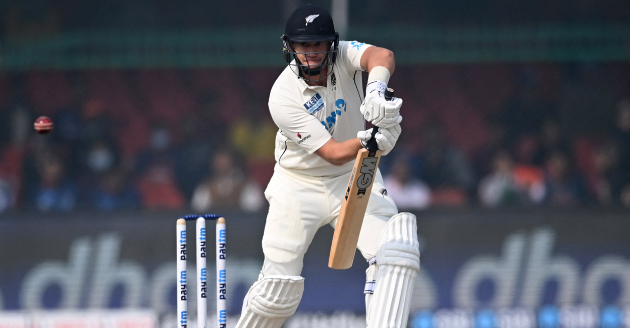 Ross Taylor is one of only four New Zealanders to play 100 Tests. File photo: AFP/Sajjad Hussain