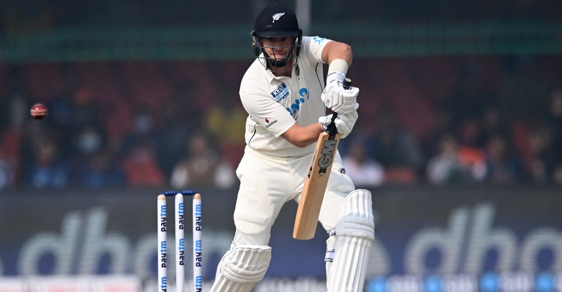 Ross Taylor is one of only four New Zealanders to play 100 Tests. File photo: AFP/Sajjad Hussain