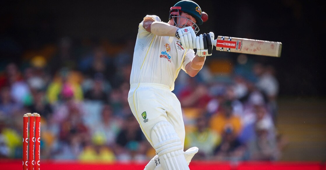 Travis Head en route to his breezy hundred. Photo: AFP/Patrick Hamilton 
