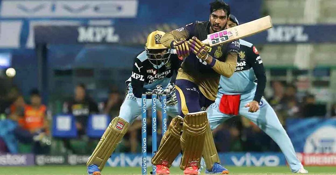 Venkatesh Iyer in action against RCB. Photo: IANS