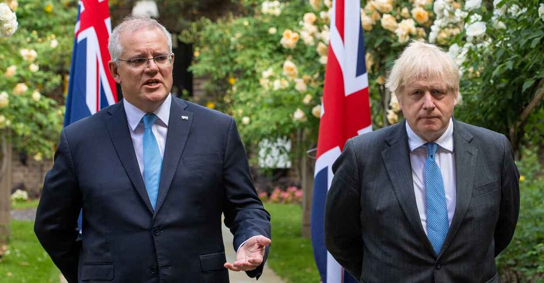 Scott Morrison & Boris Johnson
