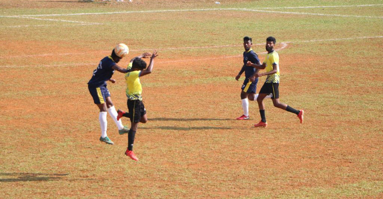 Acion from the Kerala University-Sambalpur University game. Photo: By Special Arrangement 